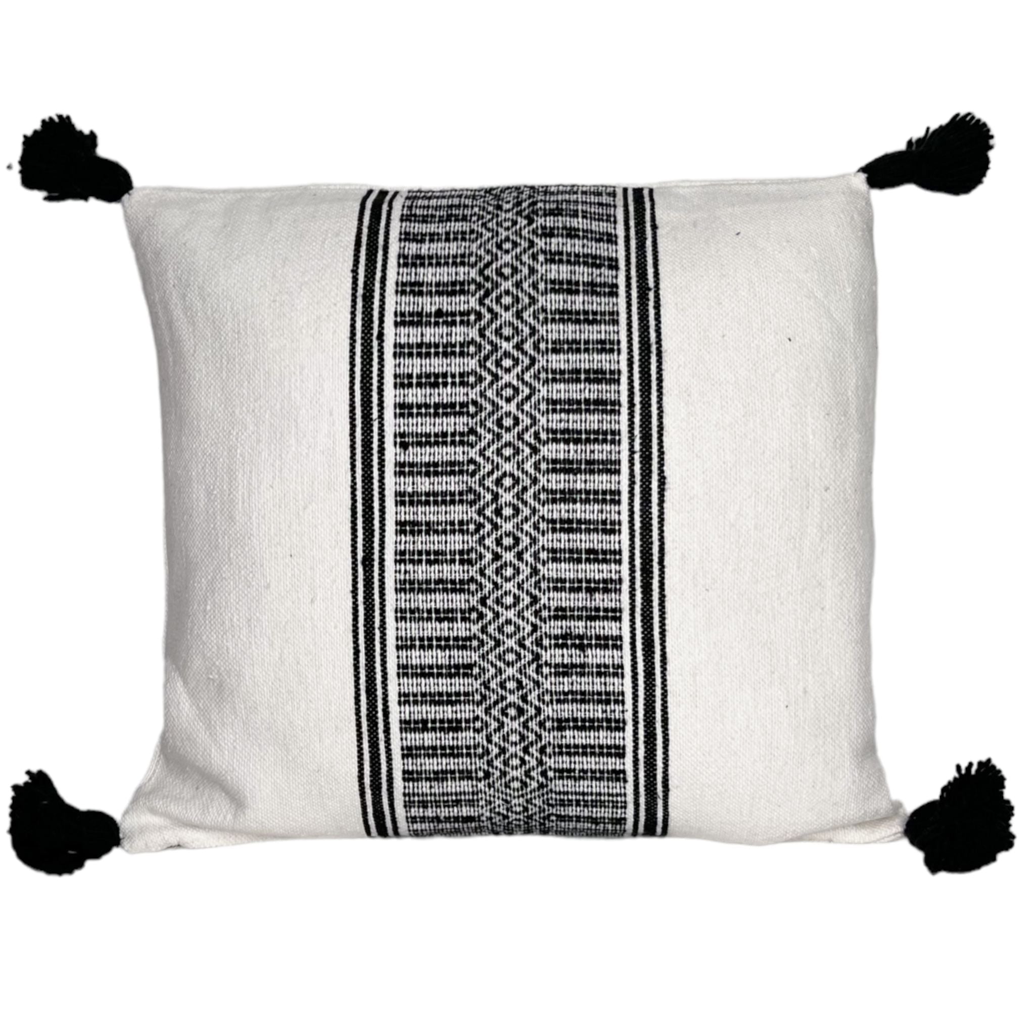 Coussin Noir et Blanc BOUCHRA
