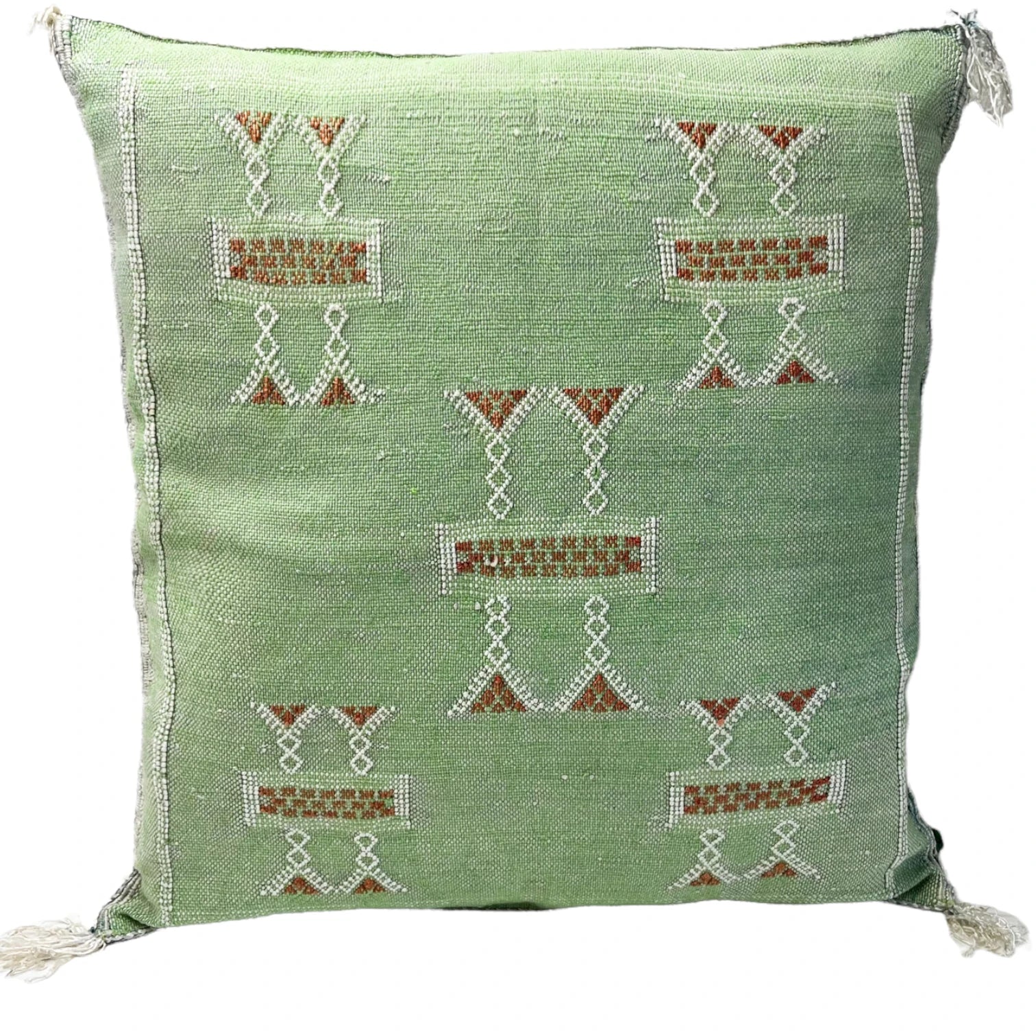 Coussin Sabra Soie de Cactus Vert Clair