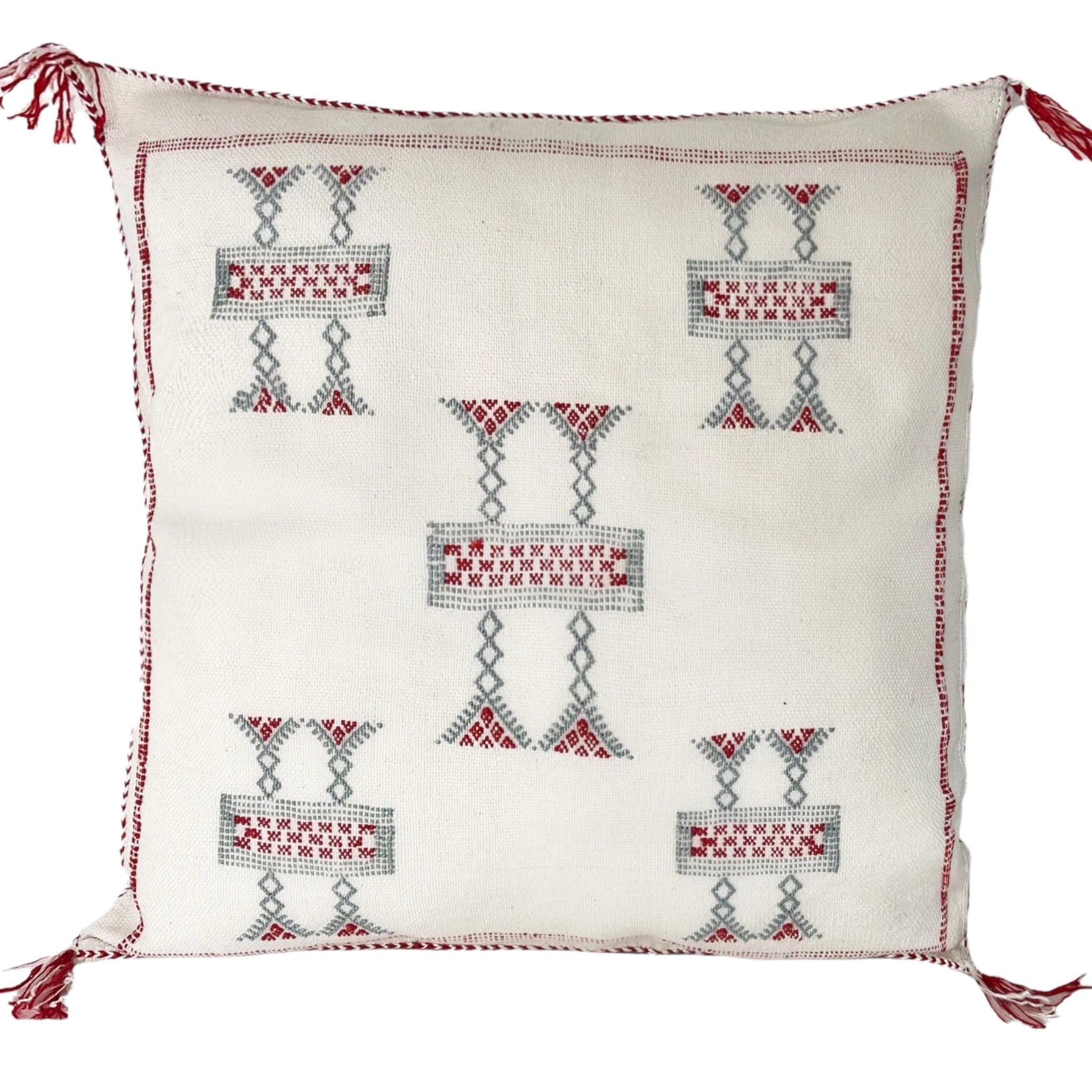 Coussin en soie de cactus Blanc