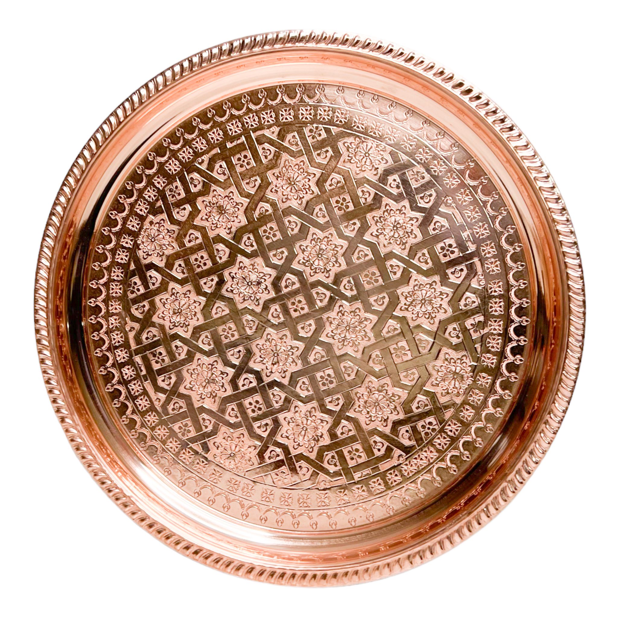 Plateau cuivre Berbère Chic