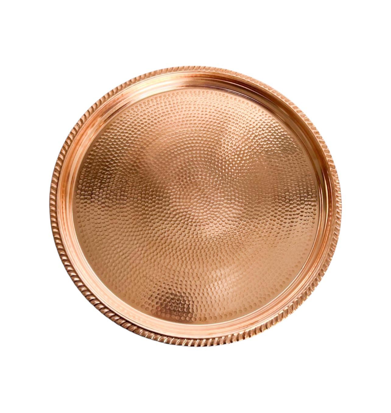 Plateau en cuivre (2 tailles) Berbère Chic
