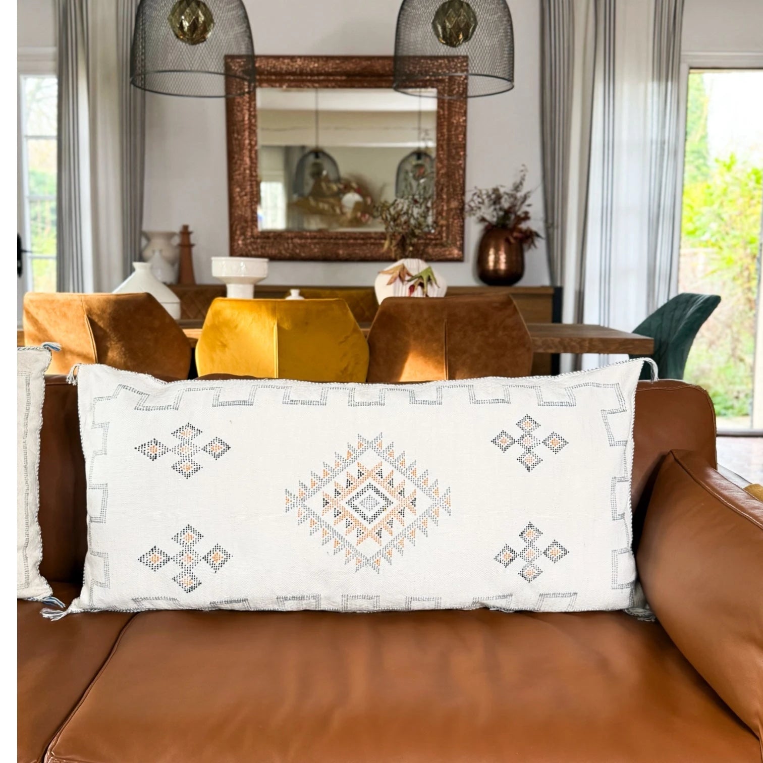 Coussin en Soie de Cactus Berbère Chic